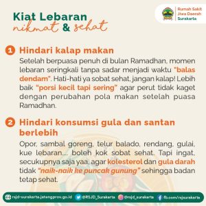 kiat lebaran nikmat & sehat